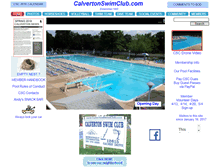 Tablet Screenshot of calvertonswimclub.com